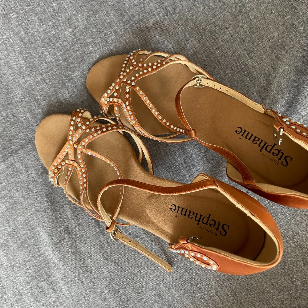 Ballroom heels shoes STEPHANIE 2.5 heel, size 8